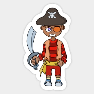 Pirate Boy Sticker